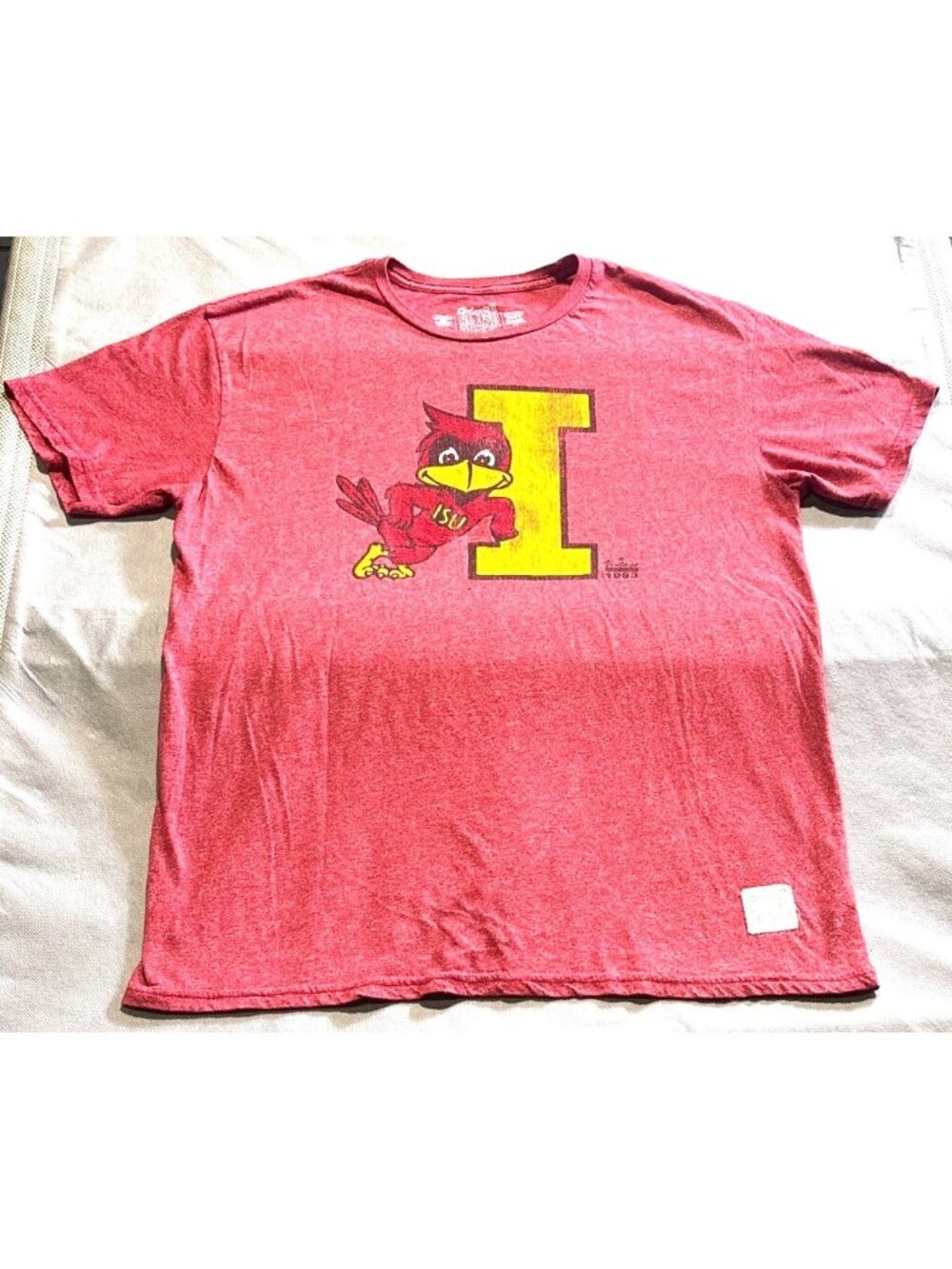 The Original Retro Brand Iowa State Vintage 1983 Cardinal T-Shirt Red Heather XL
